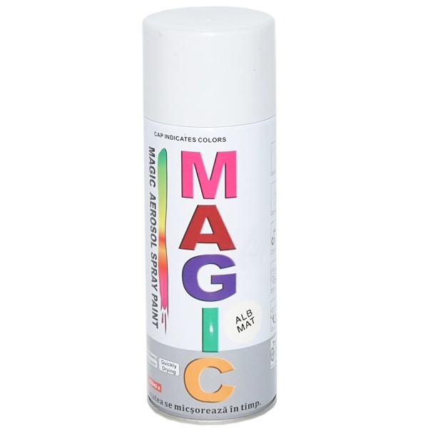 Spray Vopsea Magic Alb Mat 400ML